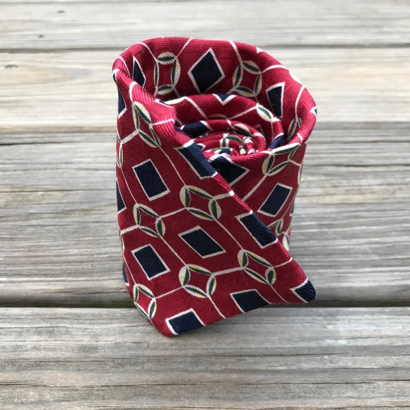 Bass Men Tie 100% Silk From Italy Classic Necktie - Picture 10 of 11